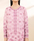 Womens Unstitched Embroidered Pink Three Piece Cotton Jacquard Suit